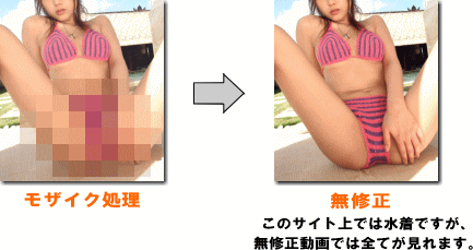 無修正動画は丸見え